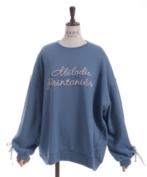 axes femme(アクシーズファム)の「アソート刺繍編上げトレーナー(Tシャツ/カットソー・レディース・イエロー/キナリ/ブルー/グレイッシュベージュ・FREE)」の17枚目の写真