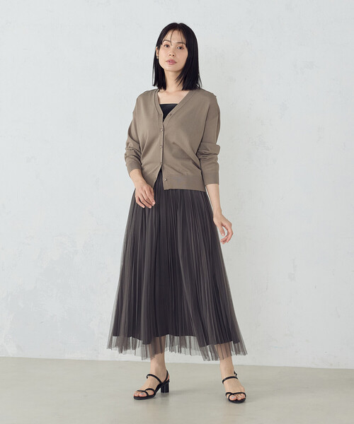 COMME CA ISM(コムサイズム)の「【ウォッシャブル・UVカット】ベーシック サマーニットカーディガン(カーディガン/ボレロ・レディース・ブラック/ホワイト/グリーン/モカ・MEDIUM/LARGE)」の17枚目の写真