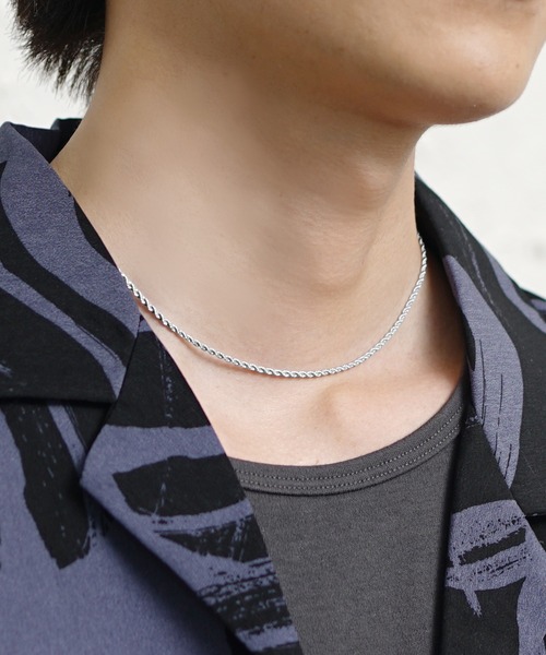 MinoriTY】スパイラルチェーンネックレス 46cm メンズ ウィメンズ ユニ
