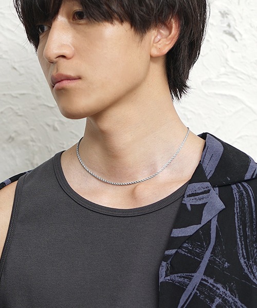 MinoriTY】スパイラルチェーンネックレス 46cm メンズ ウィメンズ ユニ