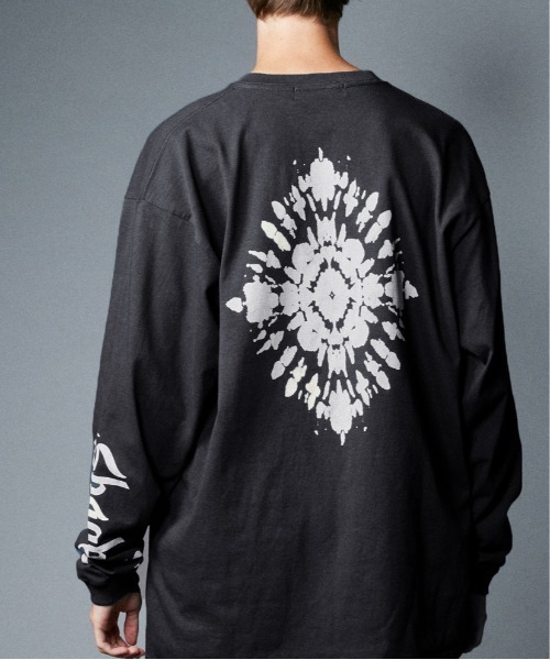 rehacer(レアセル)の「rehacer : Sun Flower L/S CS / サンフラワー ロングスリーブ カットソー(Tシャツ/カットソー・メンズ・スミクロ/インディゴブルー・MEDIUM/X-LARGE/LARGE/SMALL)」の2枚目の写真