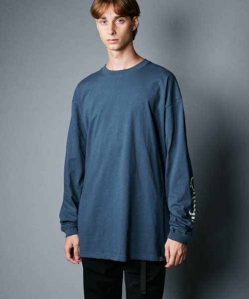 rehacer(レアセル)の「rehacer : Sun Flower L/S CS / サンフラワー ロングスリーブ カットソー(Tシャツ/カットソー・メンズ・スミクロ/インディゴブルー・MEDIUM/X-LARGE/LARGE/SMALL)」の6枚目の写真