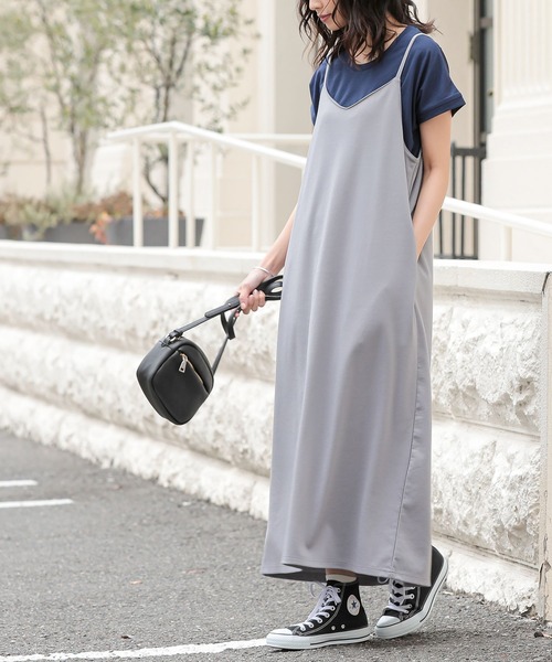 n'OrLABEL（ノアールレーベル）の「【汗じみ防止・接触冷感・吸水速乾】フレンチTシャツ（Tシャツ/カットソー・レディース・ライトグリーン/ブラック/グレイッシュベージュ/オフホワイト/ネイビー/ラベンダー/グレー/ブルー・3L/M/L/LL）」の22枚目の写真