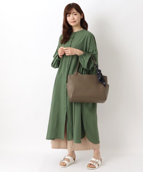 セール】SE 美収納スカーフ付き 合皮A4トート（トートバッグ