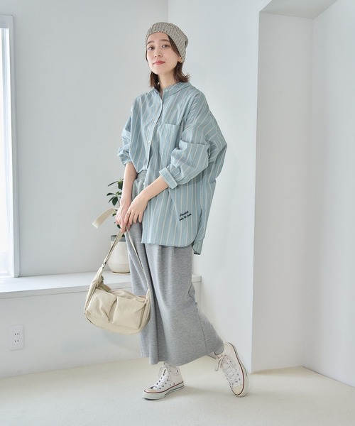 studio CLIP(スタディオクリップ)の「ダンボールコクーンスカート(スカート・レディース・ブラック/グレー・FREE)」の21枚目の写真