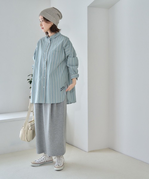 studio CLIP（スタディオクリップ）の「ダンボールコクーンスカート（スカート・レディース・ブラック/グレー・FREE）」の22枚目の写真