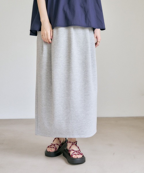 studio CLIP(スタディオクリップ)の「ダンボールコクーンスカート(スカート・レディース・ブラック/グレー・FREE)」の11枚目の写真