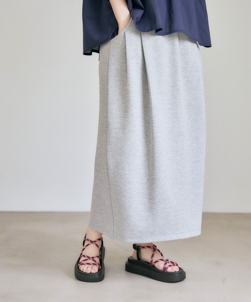 studio CLIP(スタディオクリップ)の「ダンボールコクーンスカート(スカート・レディース・ブラック/グレー・FREE)」の13枚目の写真