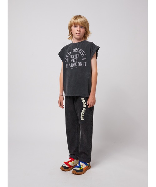 BOBO CHOSES(ボボショーズ)の「Wavy Bobo Choses denim pants(デニムパンツ・キッズ・ブラック・110/120/130)」の8枚目の写真