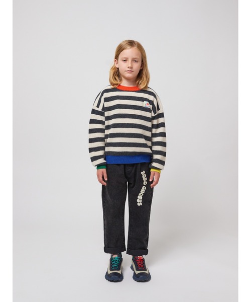 BOBO CHOSES(ボボショーズ)の「Wavy Bobo Choses denim pants(デニムパンツ・キッズ・ブラック・110/120/130)」の5枚目の写真