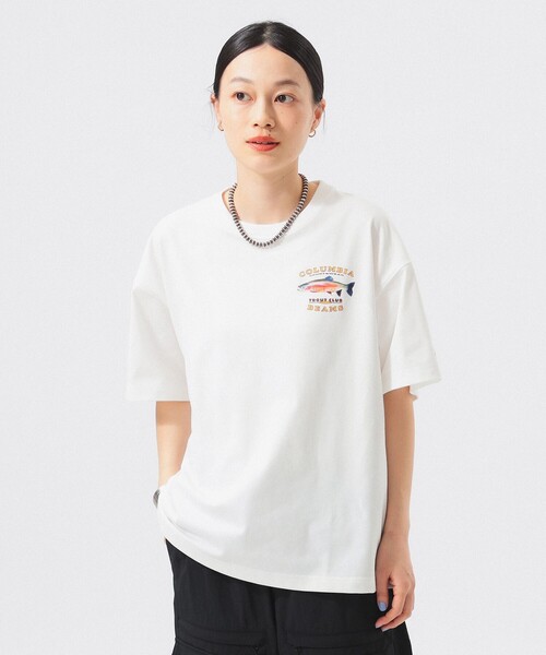 Columbia(コロンビア)の「【別注】Columbia / GRAPHIC TEE(Tシャツ/カットソー・レディース・グレー/シルバー/ホワイト・X-SMALL)」の8枚目の写真