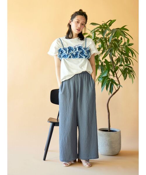 Ungrid(アングリッド)の「【WEB限定】マルチロゴTee(Tシャツ/カットソー・レディース・グリーン系その他/ブラウン/オフホワイト・FREE)」の20枚目の写真