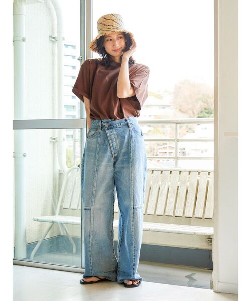 Ungrid(アングリッド)の「【WEB限定】マルチロゴTee(Tシャツ/カットソー・レディース・グリーン系その他/ブラウン/オフホワイト・FREE)」の16枚目の写真