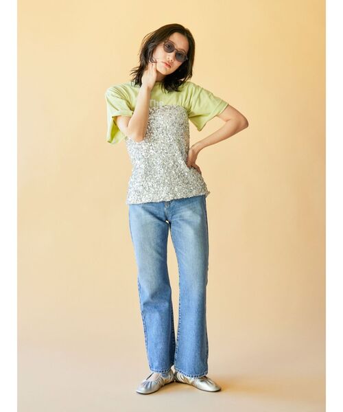 Ungrid(アングリッド)の「【WEB限定】マルチロゴTee(Tシャツ/カットソー・レディース・グリーン系その他/ブラウン/オフホワイト・FREE)」の5枚目の写真