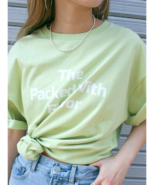 Ungrid(アングリッド)の「【WEB限定】マルチロゴTee(Tシャツ/カットソー・レディース・グリーン系その他/ブラウン/オフホワイト・FREE)」の8枚目の写真