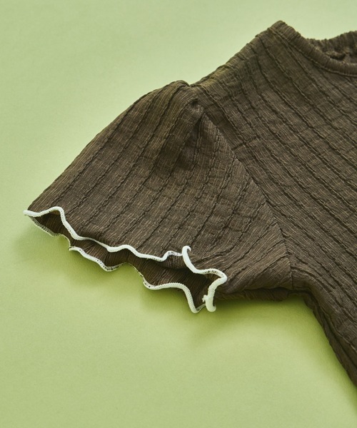 sea and shells by pairmanon(シーアンドシェルズバイペアマノン)の「【sea and shells by pairmanon】シボ素材 メロー プルオーバー(その他ベビーウェア・キッズ・ベージュ/グリーン系その他/ブラウン・80/100/110/90)」の8枚目の写真