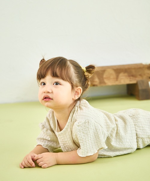 sea and shells by pairmanon(シーアンドシェルズバイペアマノン)の「【sea and shells by pairmanon】シボ素材 メロー プルオーバー(その他ベビーウェア・キッズ・ベージュ/グリーン系その他/ブラウン・80/100/110/90)」の13枚目の写真