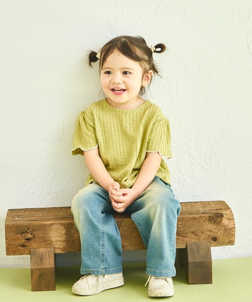 sea and shells by pairmanon(シーアンドシェルズバイペアマノン)の「【sea and shells by pairmanon】シボ素材 メロー プルオーバー(その他ベビーウェア・キッズ・ベージュ/グリーン系その他/ブラウン・80/100/110/90)」の17枚目の写真