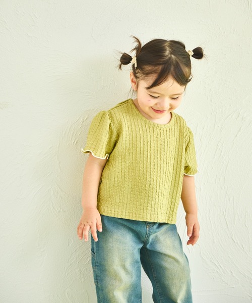 sea and shells by pairmanon(シーアンドシェルズバイペアマノン)の「【sea and shells by pairmanon】シボ素材 メロー プルオーバー(その他ベビーウェア・キッズ・ベージュ/グリーン系その他/ブラウン・80/100/110/90)」の19枚目の写真