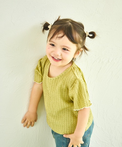 sea and shells by pairmanon(シーアンドシェルズバイペアマノン)の「【sea and shells by pairmanon】シボ素材 メロー プルオーバー(その他ベビーウェア・キッズ・ベージュ/グリーン系その他/ブラウン・80/100/110/90)」の20枚目の写真