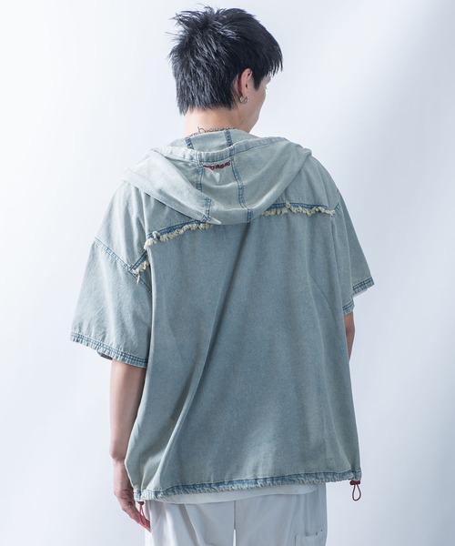 JHM　　HERNO 半袖パーカー パーカー メンズ ジップアップ 半袖パーカー カットソー 半袖 7