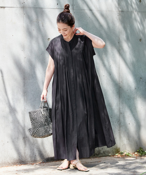 B.C STOCK（ベーセーストック）の「手洗い可 / ボイルワンピース（ワンピース・レディース・イエロー/ブラウン/ピンク/ブルー/ブラック・FREE）」の7枚目の写真