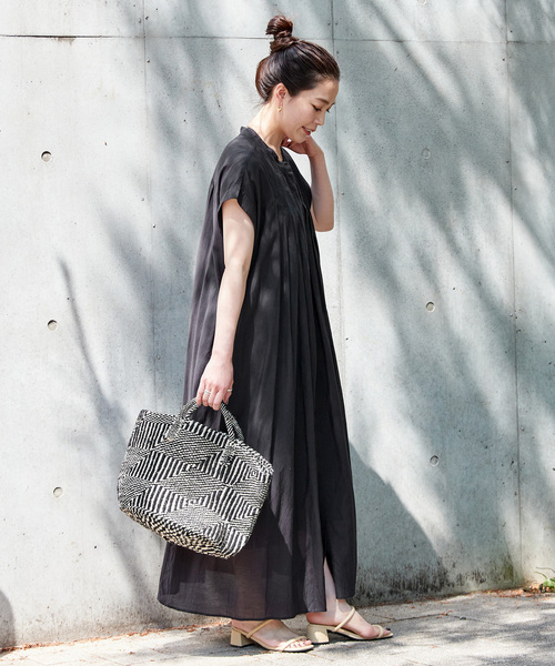 B.C STOCK（ベーセーストック）の「手洗い可 / ボイルワンピース（ワンピース・レディース・イエロー/ブラウン/ピンク/ブルー/ブラック・FREE）」の9枚目の写真