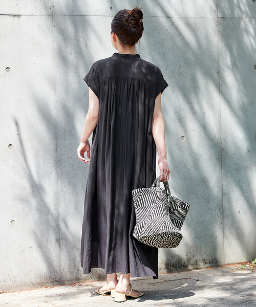 B.C STOCK（ベーセーストック）の「手洗い可 / ボイルワンピース（ワンピース・レディース・イエロー/ブラウン/ピンク/ブルー/ブラック・FREE）」の10枚目の写真