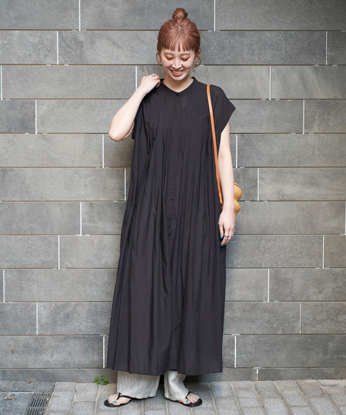 B.C STOCK（ベーセーストック）の「手洗い可 / ボイルワンピース（ワンピース・レディース・イエロー/ブラウン/ピンク/ブルー/ブラック・FREE）」の11枚目の写真