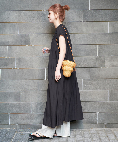 B.C STOCK（ベーセーストック）の「手洗い可 / ボイルワンピース（ワンピース・レディース・イエロー/ブラウン/ピンク/ブルー/ブラック・FREE）」の13枚目の写真