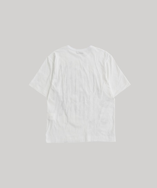 【TAAKK】24AW RUFFLE SHIRTS WHITE TAAKK/ターク】RUFFLE PRINT T-SHIRTS（Tシャツ/カットソー