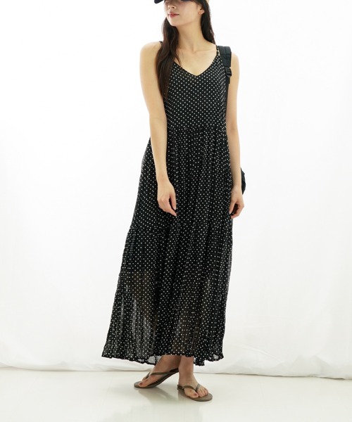 gossip!ロサンゼルス(ゴシップロサンゼルス)の「ドットパターン キャミソールワンピース(ワンピース・レディース・ブラック・FREE)」の18枚目の写真