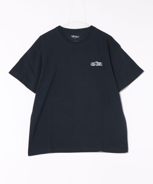 ragged mountain(ラギットマウンテン)の「【RAGGED MOUNTAIN:ラギットマウンテン】バックプリントTシャツ 半袖 オーバーサイズ(Tシャツ/カットソー・メンズ・ホワイト/ブラック/グレイッシュブルー/パープル/ベージュ/ネイビー/ブラウン・MEDIUM/LARGE/X-LARGE)」の5枚目の写真