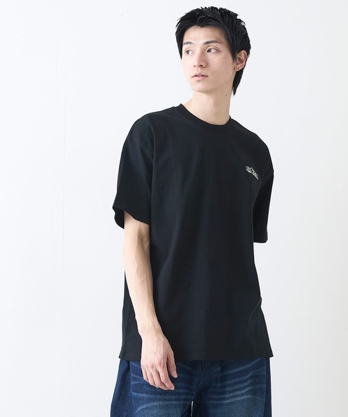 ragged mountain(ラギットマウンテン)の「【RAGGED MOUNTAIN:ラギットマウンテン】バックプリントTシャツ 半袖 オーバーサイズ(Tシャツ/カットソー・メンズ・ホワイト/ブラック/グレイッシュブルー/パープル/ベージュ/ネイビー/ブラウン・MEDIUM/LARGE/X-LARGE)」の16枚目の写真