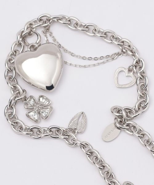 JEANASIS（ジーナシス）の「チャームハート2レンネックレス/414141（ネックレス・レディース・シルバー系その他/シルバー/ゴールド・FREE）」の10枚目の写真