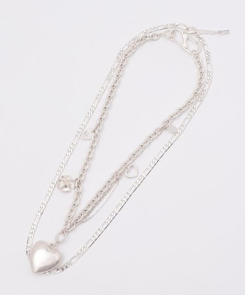 JEANASIS（ジーナシス）の「チャームハート2レンネックレス/414141（ネックレス・レディース・シルバー系その他/シルバー/ゴールド・FREE）」の16枚目の写真