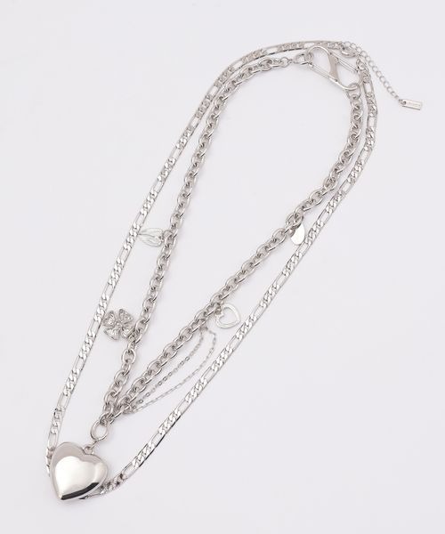 JEANASIS（ジーナシス）の「チャームハート2レンネックレス/414141（ネックレス・レディース・シルバー系その他/シルバー/ゴールド・FREE）」の18枚目の写真