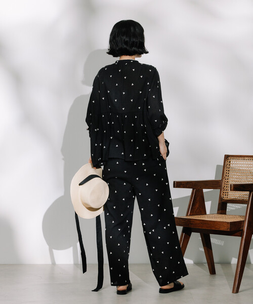 FREAK'S STORE（フリークスストア）の「インド 幾何学 刺繍イージーパンツ＜セットアップ対応＞（その他パンツ・レディース・ブラウン/ブラック/オフホワイト・ﾌﾘ-）」の20枚目の写真