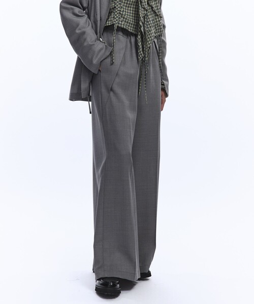 【　新品・未使用　】PUBLIC TOKYO パブリックトウキョウ　パンツ クリアツイルワイドパンツ（スラックス）｜PUBLIC TOKYO