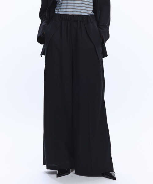 パブリックトウキョウ　ジョーゼットベルテッドパンツ　ネイビー PUBLIC TOKYO（パブリックトウキョウ）の「NEW ジョーゼット