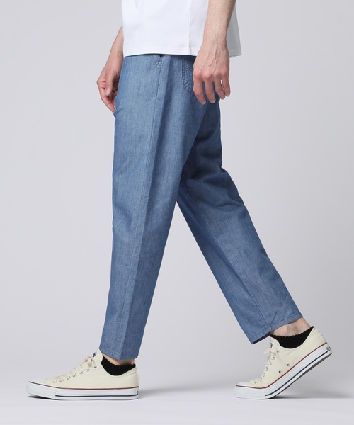 Psycho Bunny(サイコバニー)の「Lee × Psycho Bunny FLeeasy Narrow シャンブレーデニム(デニムパンツ・メンズ・ブルー・FREE)」の10枚目の写真