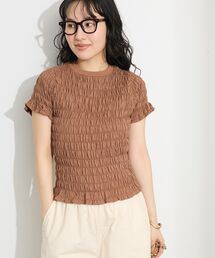 シャーリングTシャツ