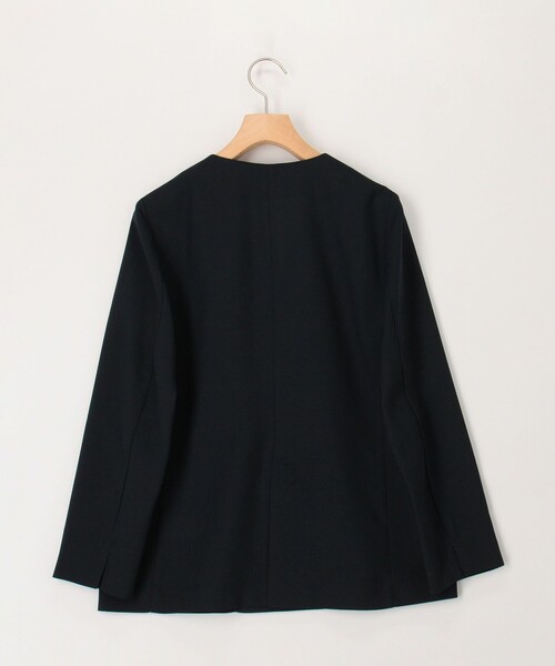 NOLLEY'S LIGHT（ノーリーズライト）の「《セットアップ対応》UVカットライトツイル ノーカラージャケット（ノーカラージャケット・レディース・ブラック/ベージュ/ネイビー・36/38）」の14枚目の写真