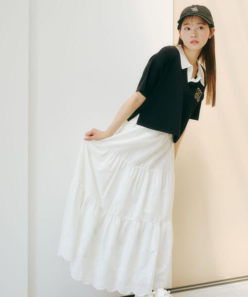 PROPORTION BODY DRESSING（プロポーションボディドレッシング）の「半袖ラガーニット / 1215170510（ニット/セーター・レディース・ホワイト系その他/ブラウン/ブラック・FREE）」の8枚目の写真