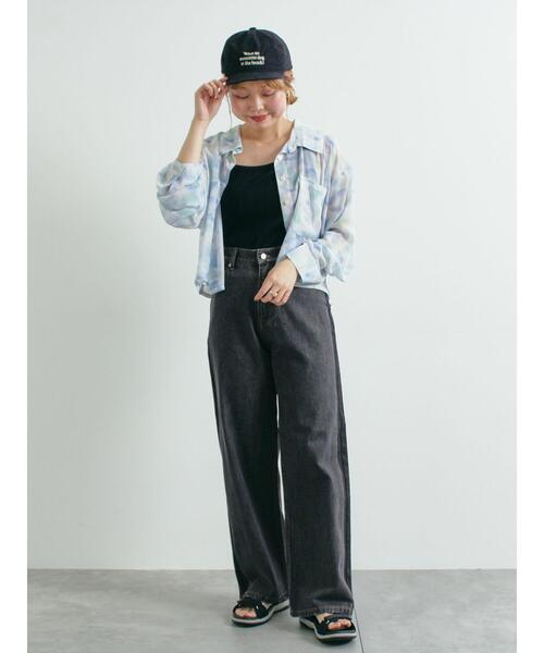 SM2(エスエムツー)の「タイダイプリントシアーシャツ(シャツ/ブラウス・レディース・ピンク/ベージュ/ブルー・F)」の12枚目の写真