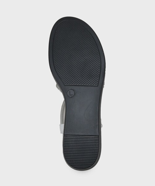 OPAQUE.CLIP（オペークドットクリップ）の「ラインストーンストラップサンダル（サンダル・レディース・シルバー/ブラック/ピンクゴールド・02/03）」の9枚目の写真