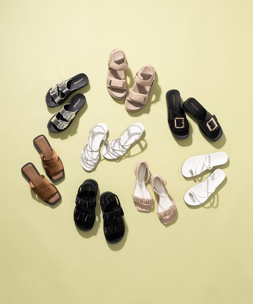 OPAQUE.CLIP（オペークドットクリップ）の「ラインストーンストラップサンダル（サンダル・レディース・シルバー/ブラック/ピンクゴールド・02/03）」の12枚目の写真