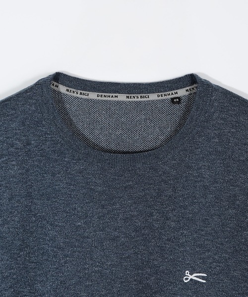 MEN'S BIGI(メンズビギ)の「【DENHAM/デンハム】別注ニットTEE(Tシャツ/カットソー・メンズ・ブラック/ネイビー・02/03)」の3枚目の写真