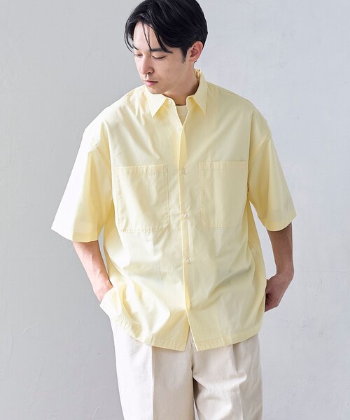 RONEL(ロネル)の「【RONEL】NCブロードシャツ(半袖)(シャツ/ブラウス・メンズ・その他/ライトブルー/クリーム・XL/L/S/M)」の2枚目の写真