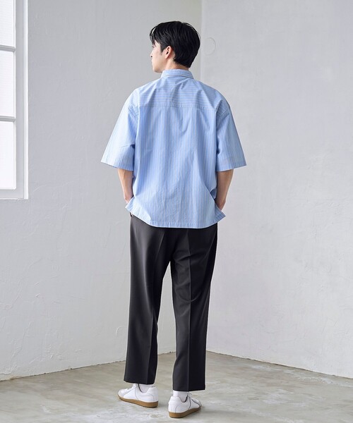 RONEL(ロネル)の「【RONEL】NCブロードシャツ(半袖)(シャツ/ブラウス・メンズ・その他/ライトブルー/クリーム・XL/L/S/M)」の6枚目の写真